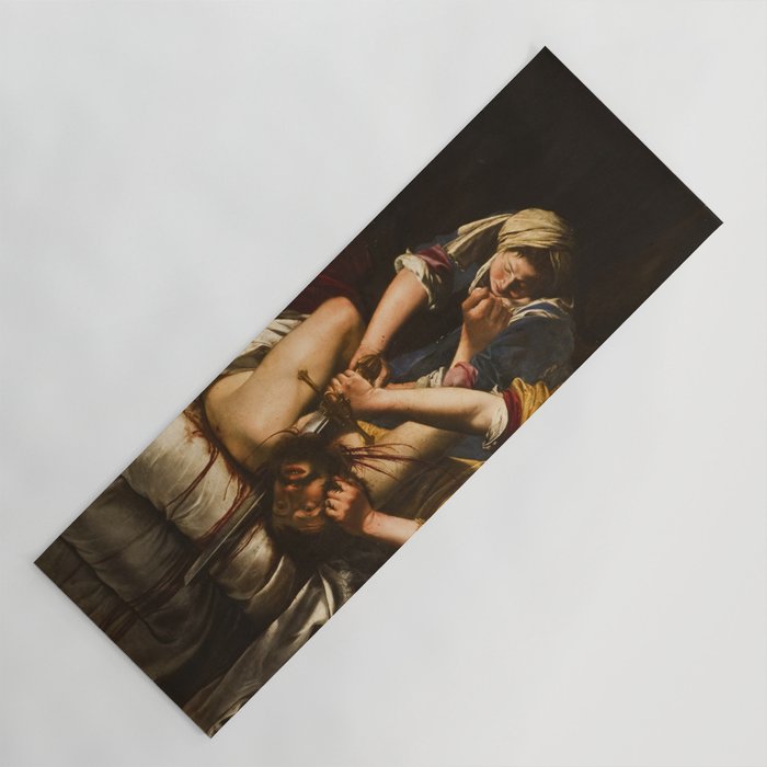 Judith Slaying Holofernes by Artemisia Gentileschi Yoga Mat Gallery Image 1