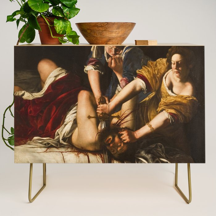 Judith Slaying Holofernes by Artemisia Gentileschi Credenza Gallery Image 1