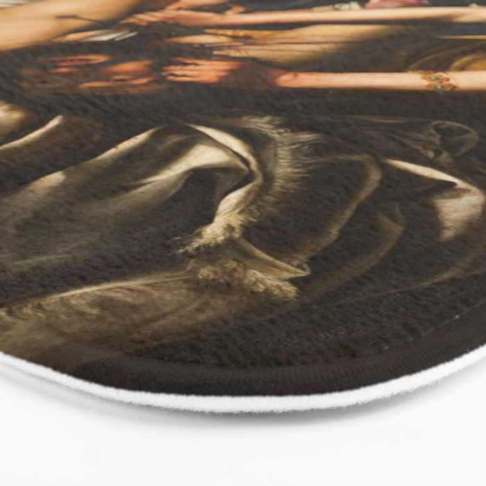 Judith Slaying Holofernes by Artemisia Gentileschi Bath Mat Gallery Image 3