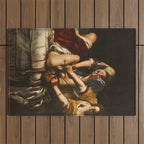 Judith Slaying Holofernes by Artemisia Gentileschi Outdoor Rug Gallery Image 1
