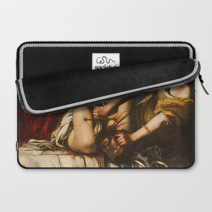 Judith Slaying Holofernes by Artemisia Gentileschi Laptop Sleeve Gallery Image 2