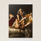 Judith Slaying Holofernes by Artemisia Gentileschi Stationery Card Gallery Image 2