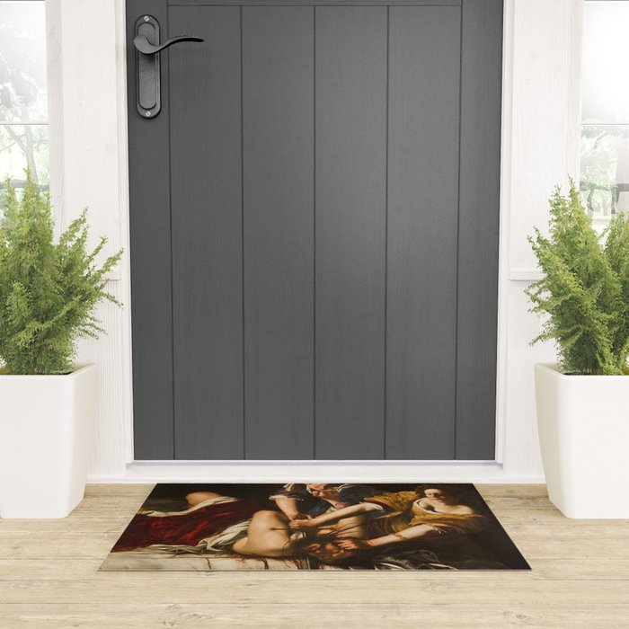 Judith Slaying Holofernes by Artemisia Gentileschi Welcome Mat Gallery Image 3