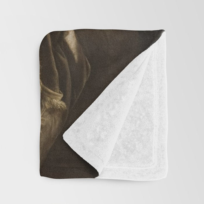 Judith Slaying Holofernes by Artemisia Gentileschi Throw Blanket Gallery Image 3