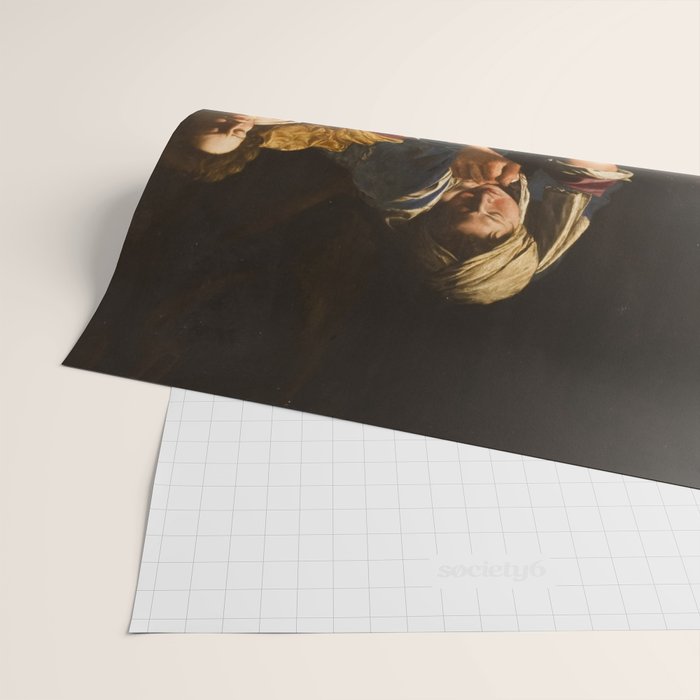 Judith Slaying Holofernes by Artemisia Gentileschi Wrapping Paper Gallery Image 2