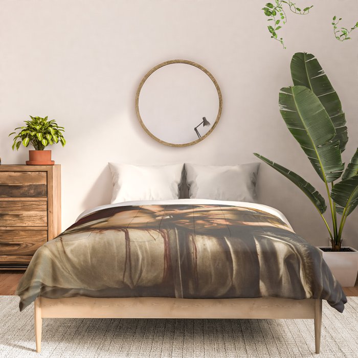 Judith Slaying Holofernes by Artemisia Gentileschi Comforter Gallery Image 3