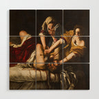 Judith Slaying Holofernes by Artemisia Gentileschi Wood Wall Art Gallery Image 1