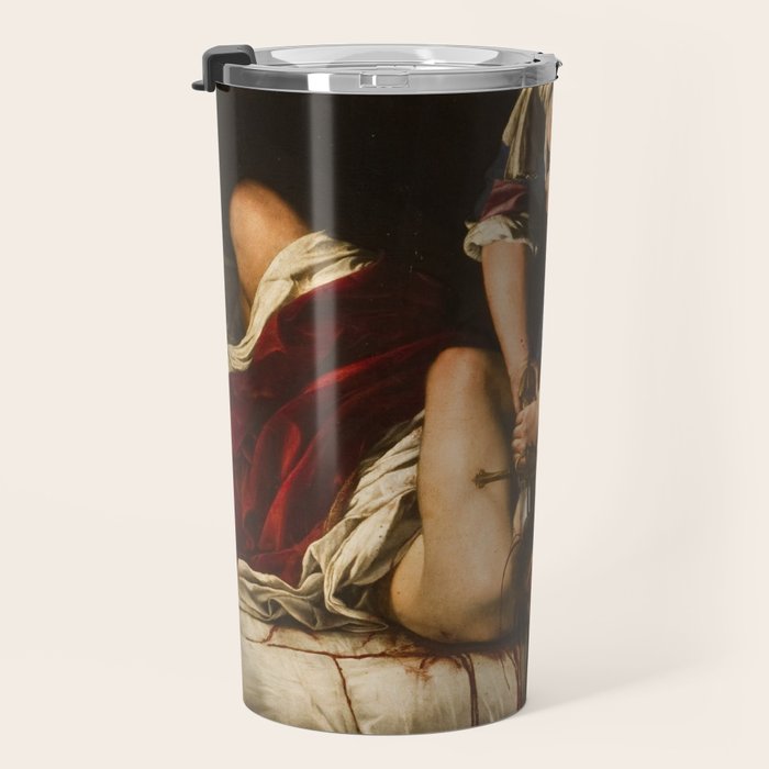 Judith Slaying Holofernes by Artemisia Gentileschi Travel Mug Gallery Image 3