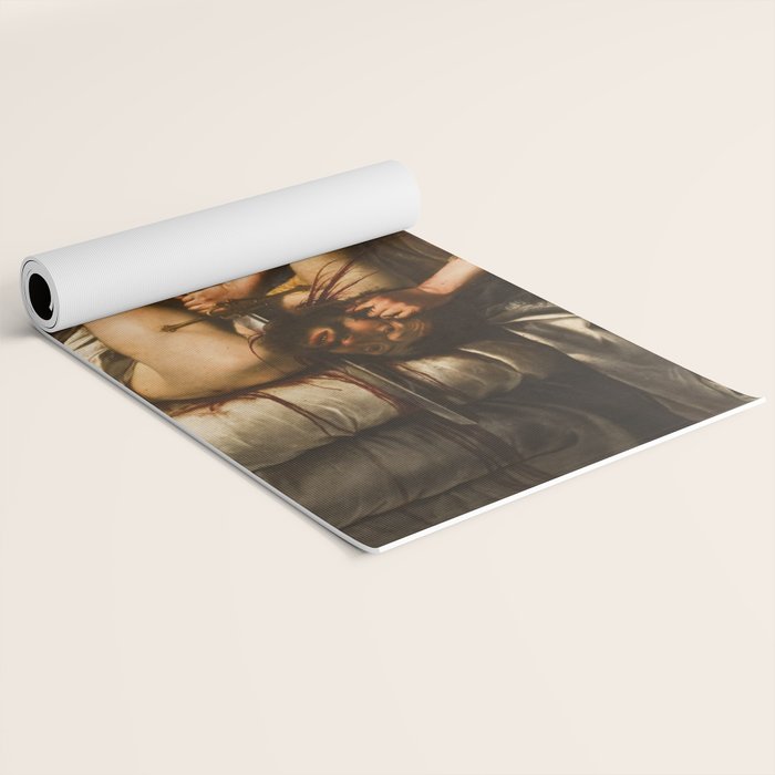 Judith Slaying Holofernes by Artemisia Gentileschi Yoga Mat Gallery Image 2