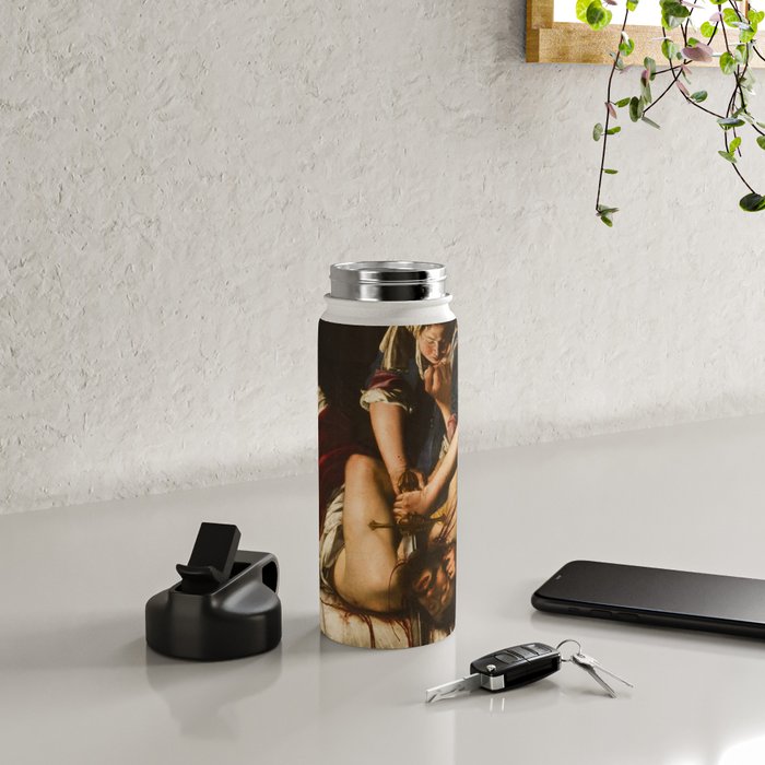 Judith Slaying Holofernes by Artemisia Gentileschi Water Bottle Gallery Image 4