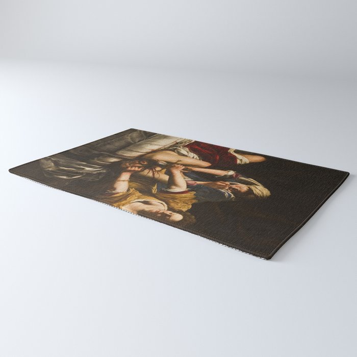 Judith Slaying Holofernes by Artemisia Gentileschi Rug Gallery Image 3
