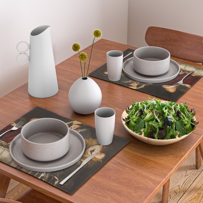 Judith Slaying Holofernes by Artemisia Gentileschi Placemat Gallery Image 2