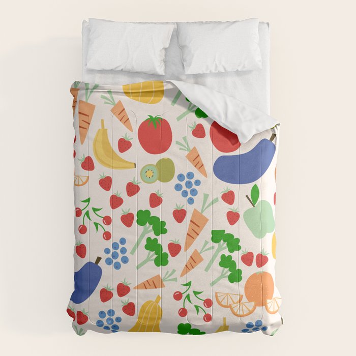 Colorful Veggie Pattern Comforter Gallery Image 6