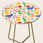 Colorful Veggie Pattern Side Table Gallery Image 2