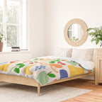 Colorful Veggie Pattern Duvet Cover Gallery Image 2