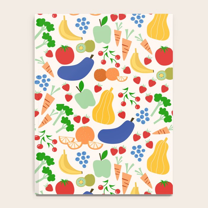 Colorful Veggie Pattern Notebook Gallery Image 4