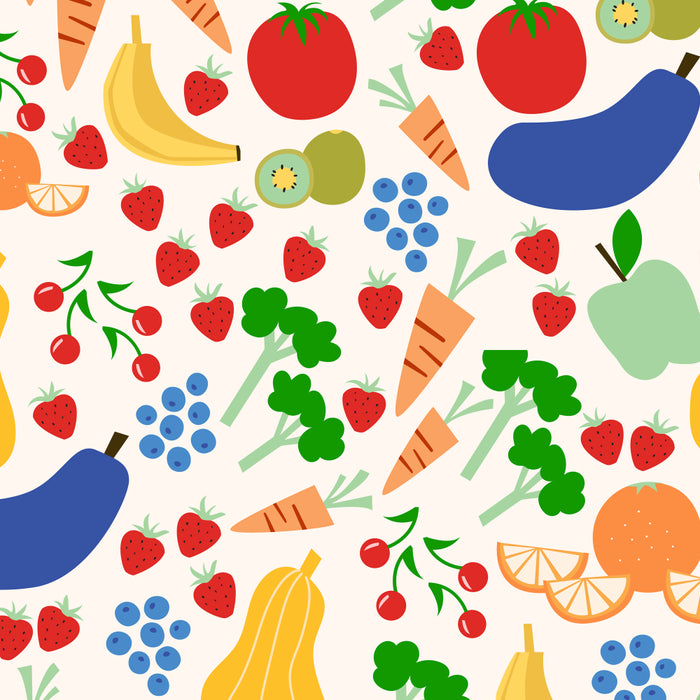 Colorful Veggie Pattern Coffee Mug Gallery Image 2