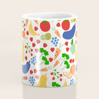 Colorful Veggie Pattern Coffee Mug Gallery Image 4