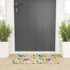 Colorful Veggie Pattern Welcome Mat Gallery Image 3