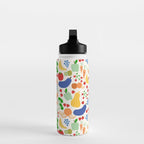 Colorful Veggie Pattern Water Bottle Gallery Image 3