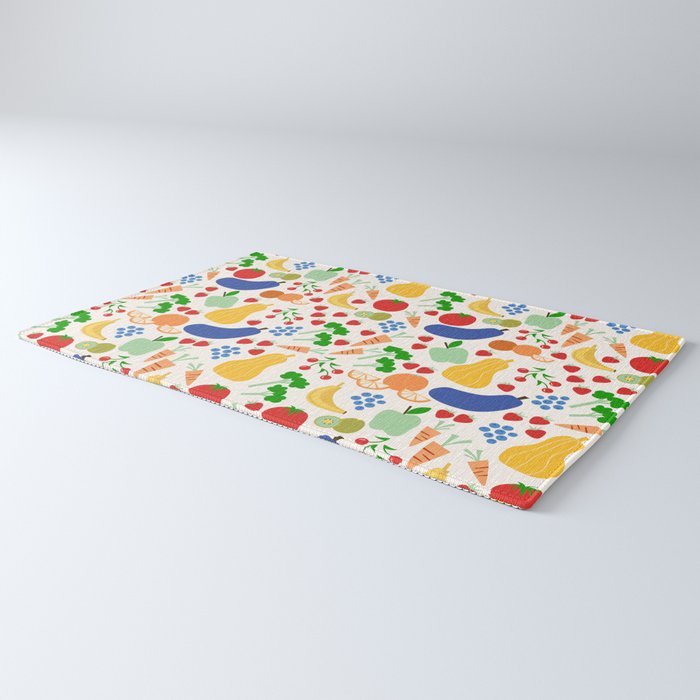 Colorful Veggie Pattern Rug Gallery Image 3