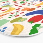 Colorful Veggie Pattern Bath Mat Gallery Image 3