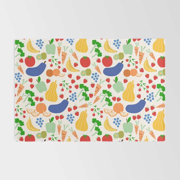 Colorful Veggie Pattern Rug Gallery Image 2