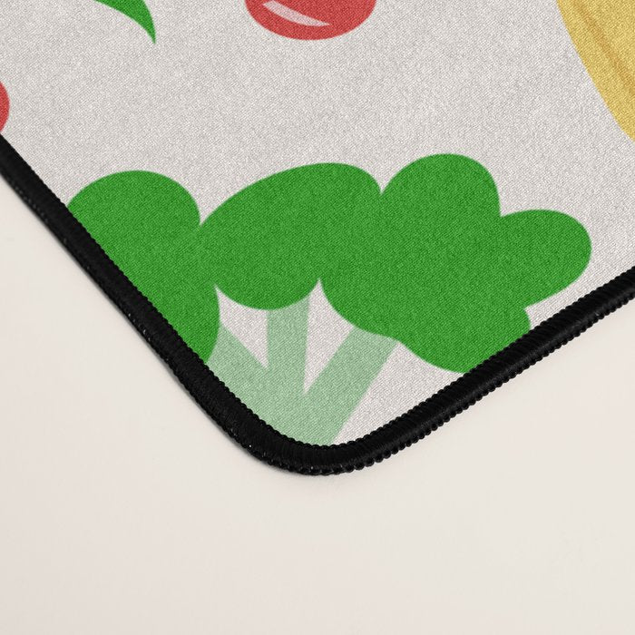 Colorful Veggie Pattern Desk Mat Gallery Image 4