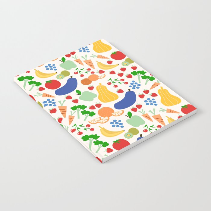 Colorful Veggie Pattern Notebook Gallery Image 2