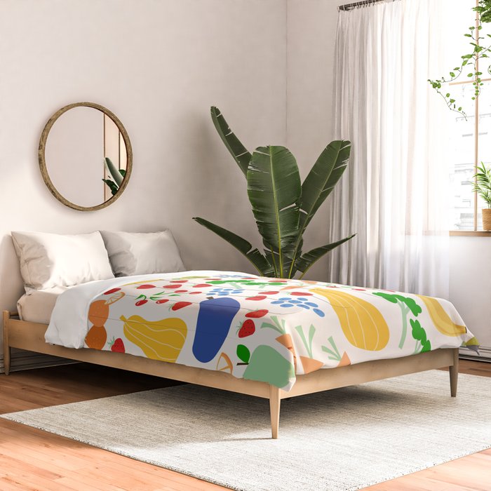Colorful Veggie Pattern Comforter Gallery Image 2