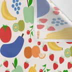 Colorful Veggie Pattern Wall Tapestry Gallery Image 3