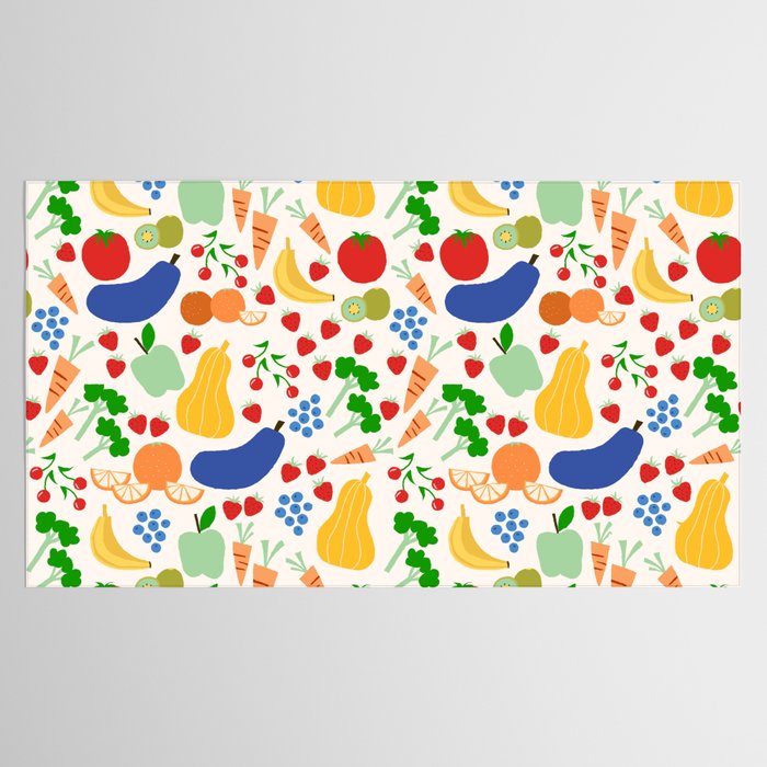 Colorful Veggie Pattern Tablecloth Gallery Image 2
