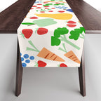 Colorful Veggie Pattern Table Runner Gallery Image 1