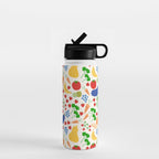 Colorful Veggie Pattern Water Bottle Gallery Image 1