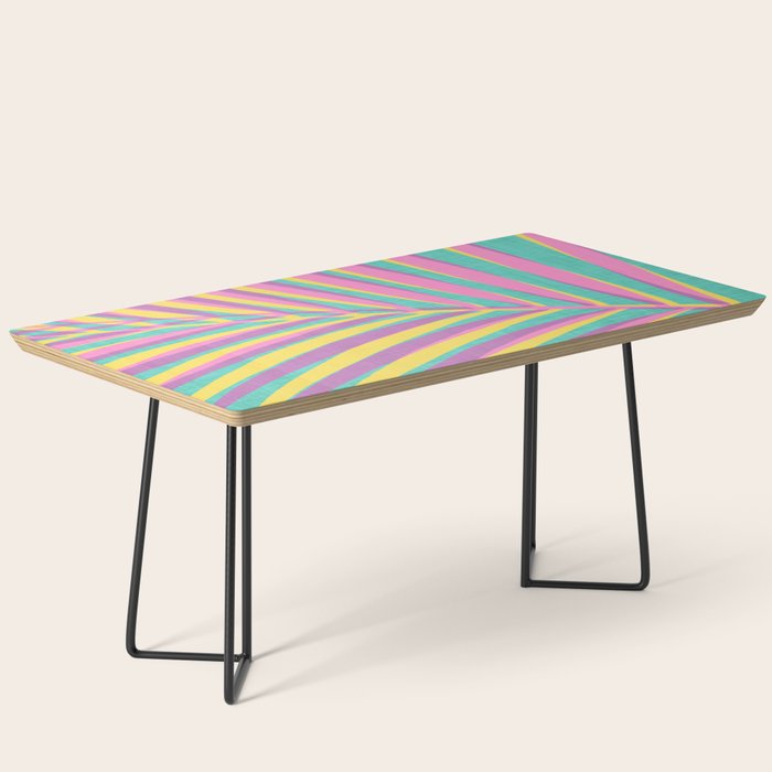 Pink Tropical Palm Leaf Coffee Table Gallery Image 1