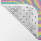 Pink Tropical Palm Leaf Bath Mat Gallery Image 2