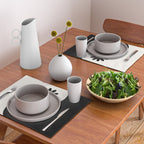 Yin Yang Flower in Black & White Placemat Gallery Image 2