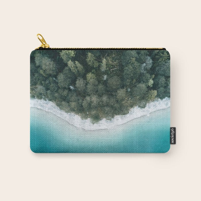 Green and Blue Symmetry - Landscape Photography Carry All Pouch Gallery Image 1