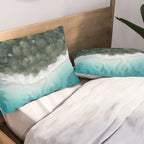 Green and Blue Symmetry - Landscape Photography Pillow Sham Gallery Image 2