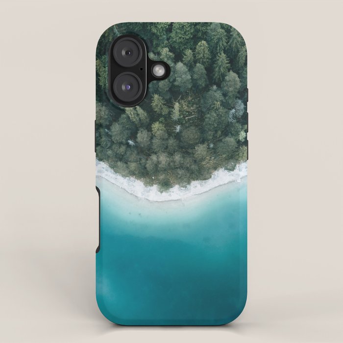 Green and Blue Symmetry - Landscape Photography iPhone Case Gallery Image 1