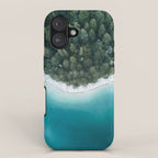 Green and Blue Symmetry - Landscape Photography iPhone Case Gallery Image 1