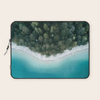 Green and Blue Symmetry - Landscape Photography Laptop Sleeve Gallery Image 1