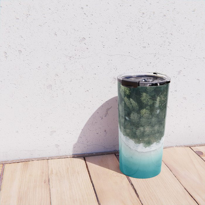 Green and Blue Symmetry - Landscape Photography Travel Mug Gallery Image 4