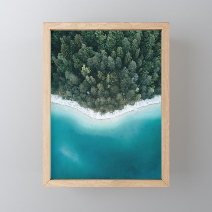 Green and Blue Symmetry - Landscape Photography Mini Art Print Gallery Image 1