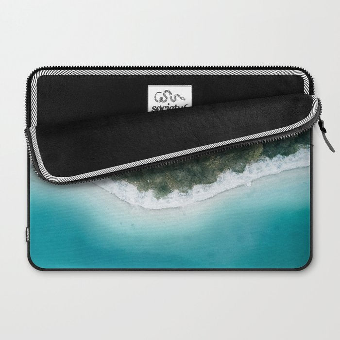 Green and Blue Symmetry - Landscape Photography Laptop Sleeve Gallery Image 2