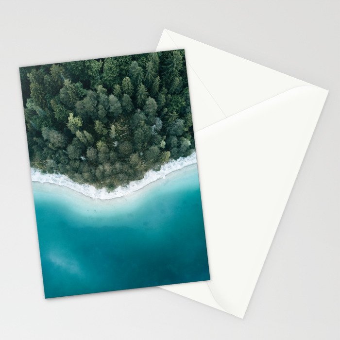 Green and Blue Symmetry - Landscape Photography Stationery Card Gallery Image 2