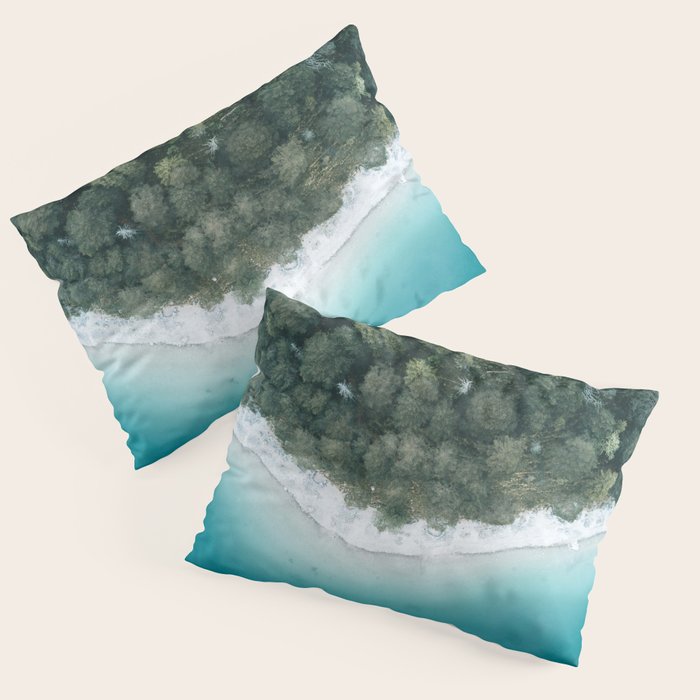 Green and Blue Symmetry - Landscape Photography Pillow Sham Gallery Image 3