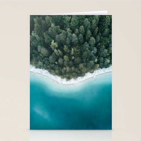 Green and Blue Symmetry - Landscape Photography Stationery Card Gallery Image 2