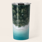 Green and Blue Symmetry - Landscape Photography Travel Mug Gallery Image 1