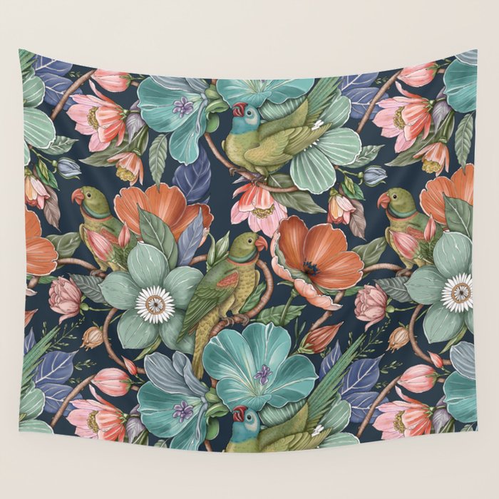 Birdsong Garden Delight Wall Tapestry Gallery Image 1